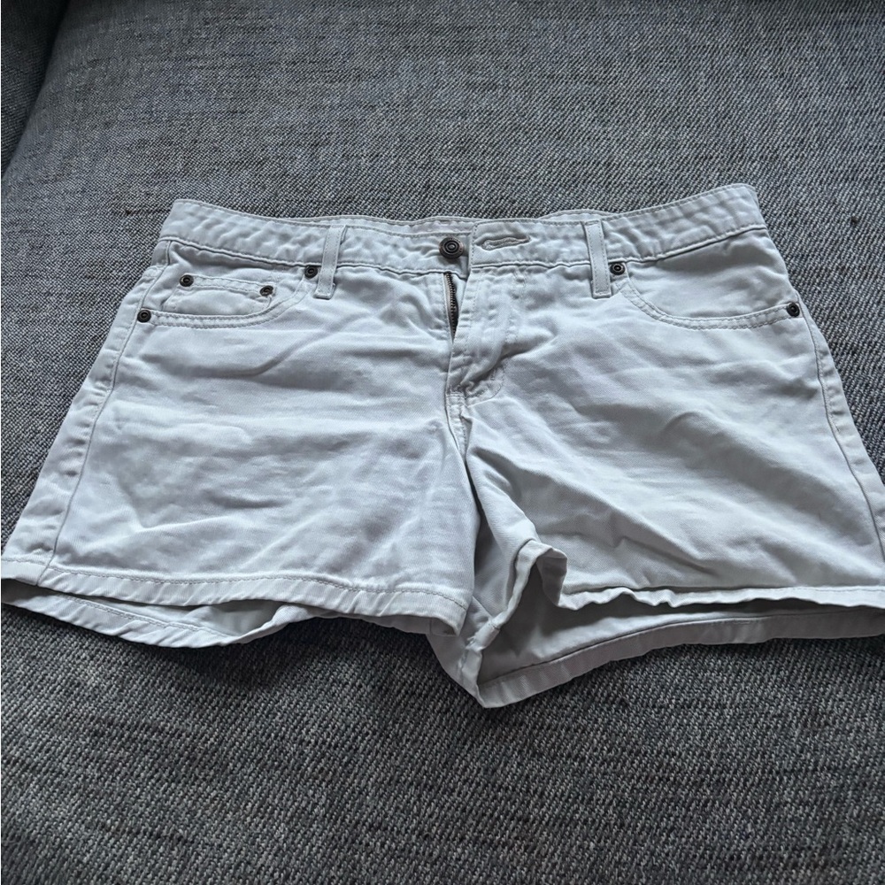 Women's Casual White Grey Shorts